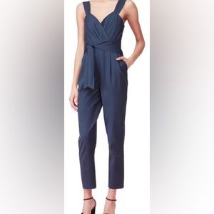 Rebecca Taylor Ottoman Jumpsuit in Tide Sz 2